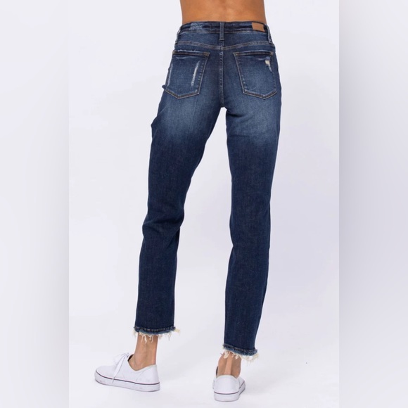 NWT JUDY BLUE high waisted boyfriend Jean - Picture 4 of 4